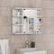 Tuhome Milan Medicine Cabinet, Six External Shelves Mirror, Three Internal Shelves, White GLB5590 - alternate 4